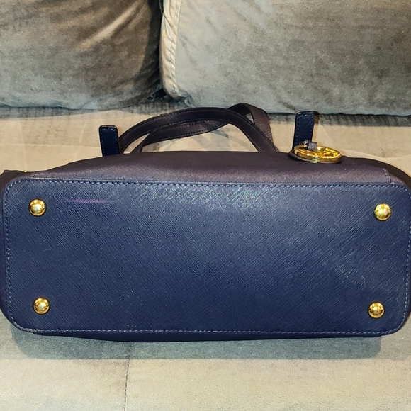Michael Kors Navy Blue Tote - Picture 9 of 12